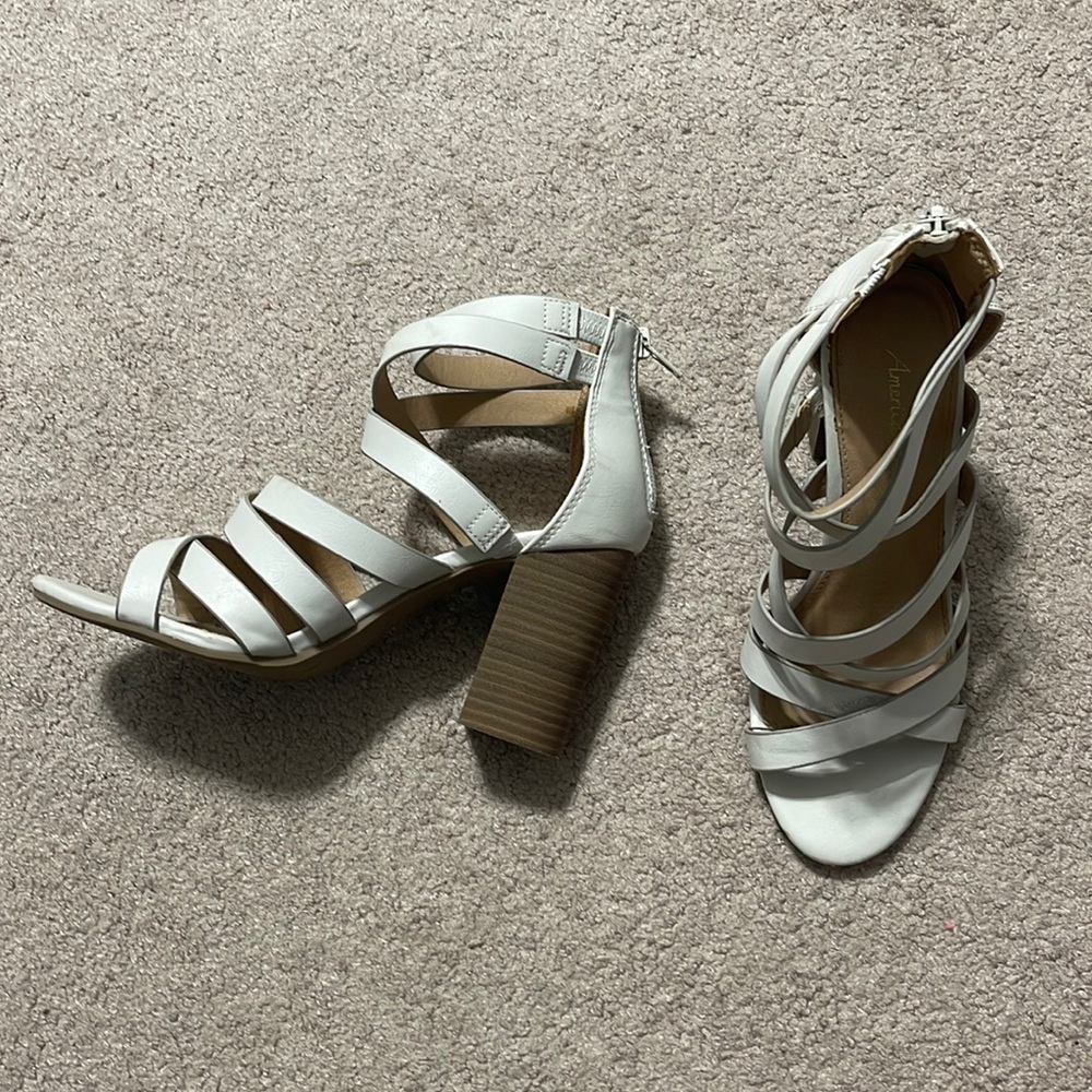 American eagle block heels